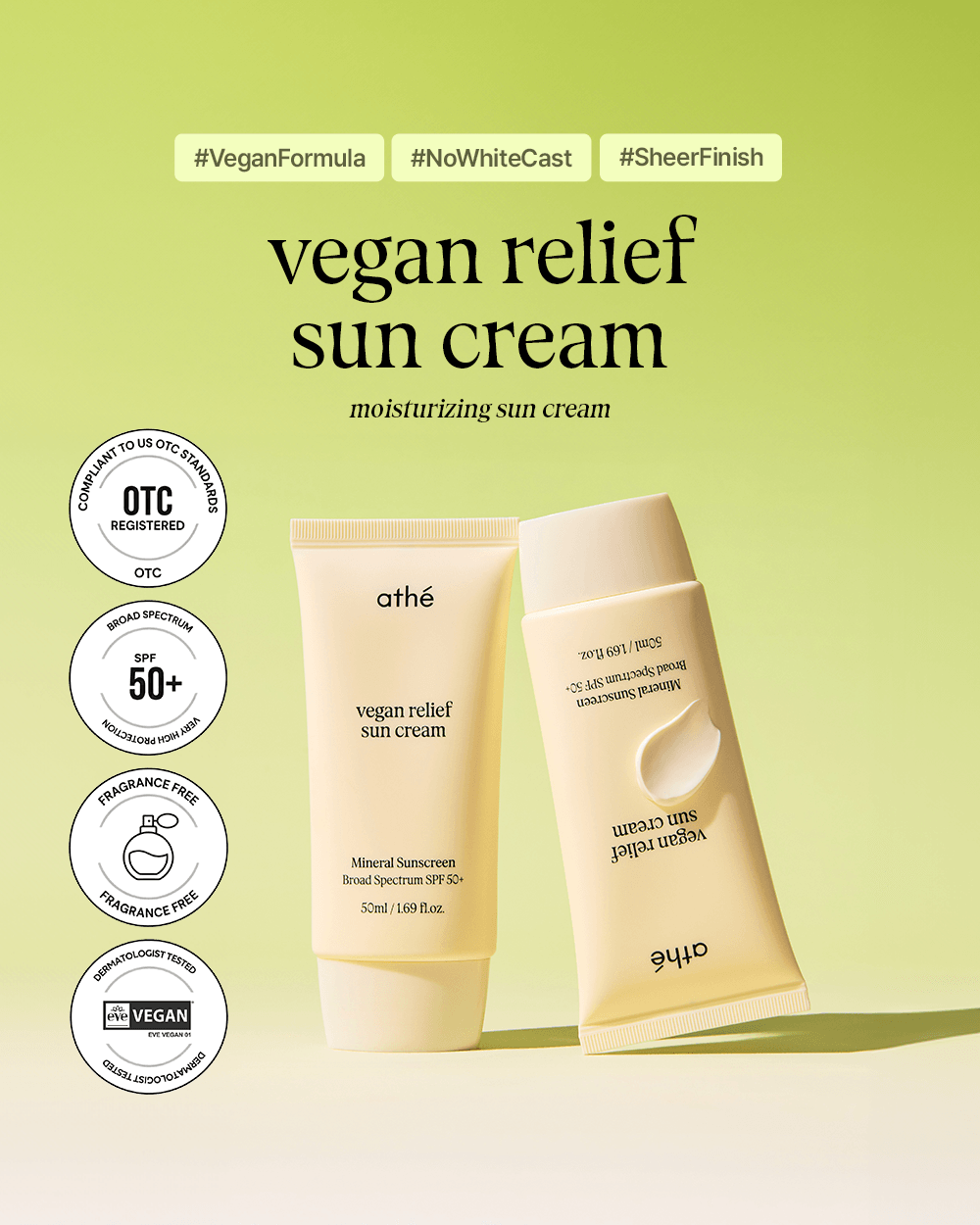 Vegan Relief Sun Cream 50ml (OTC)